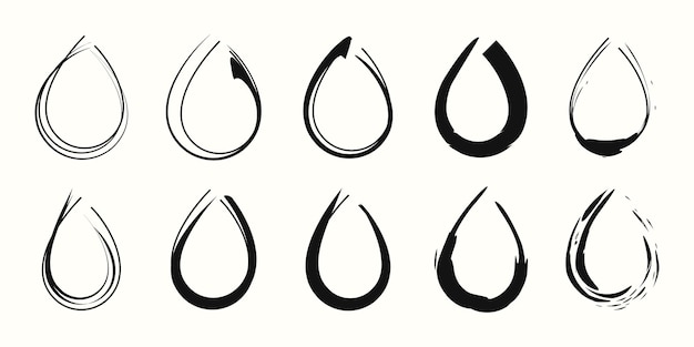 Vector paint clean droplet logo template vector illustration design