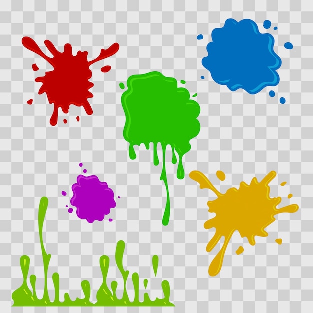 Paint drop abstract illustration