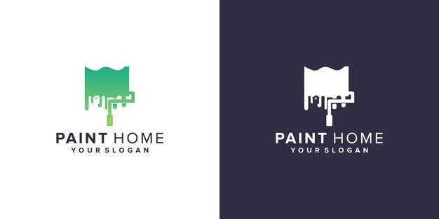 Paint home logo design