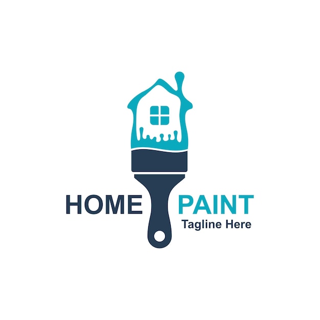 Paint house logo Домашняя покраска Услуги Кисть с домом