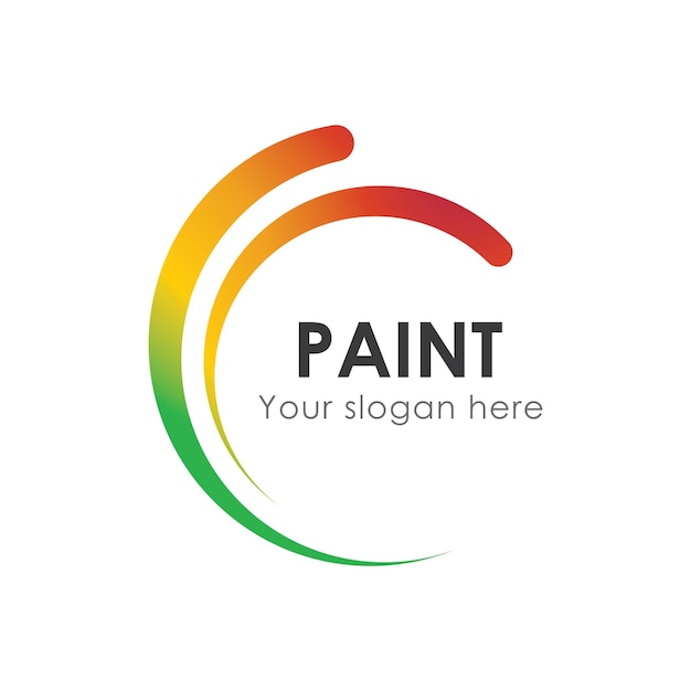 Vector paint house logo