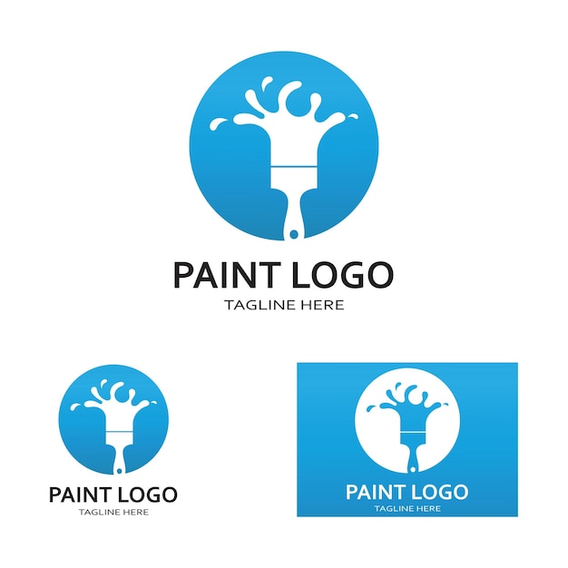 Paint Logo Template vector icon