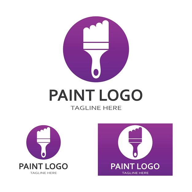 Paint Logo Template vector icon