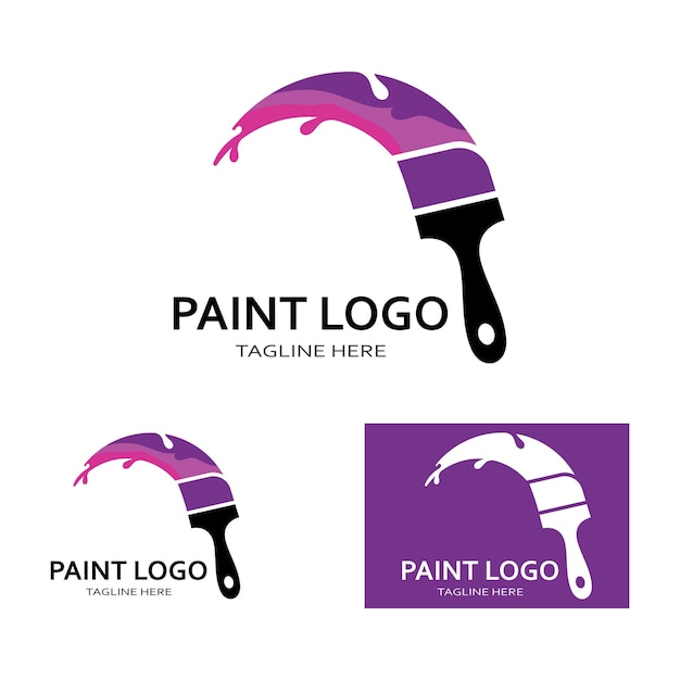 Vector paint logo template vector icon