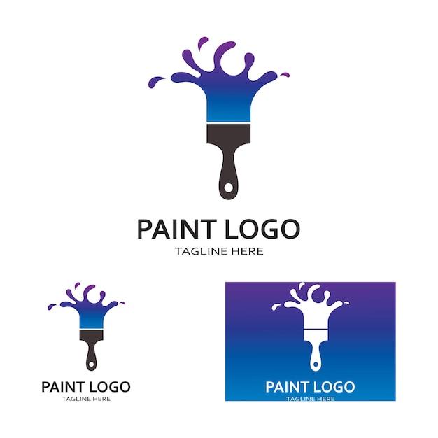 Paint Logo Template vector icon