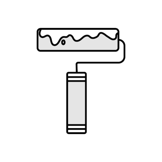 페인트 롤러 아이콘