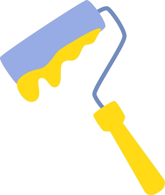 Vector paint roller tool