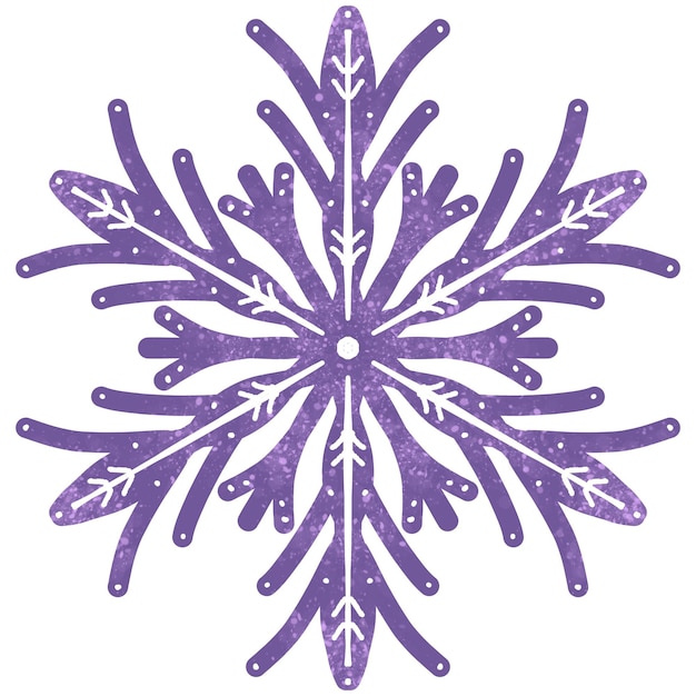 paint snowflakes illustration sign of winter cold weather symbol of unique beauty Hand painted