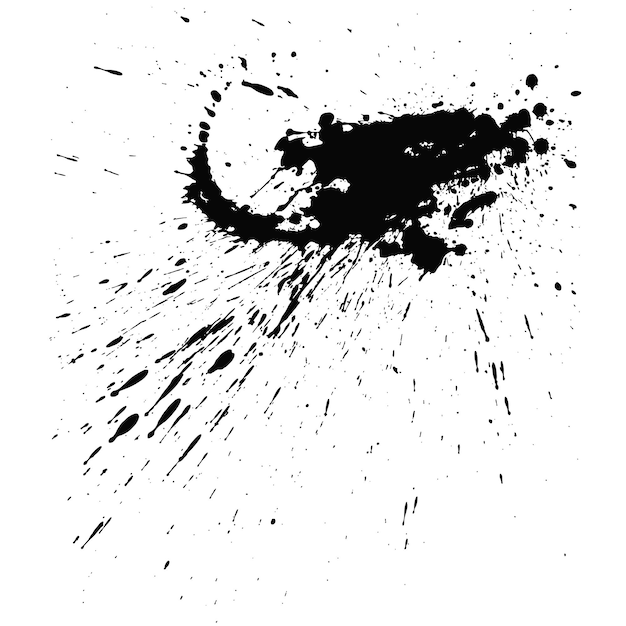 Vettore simboli di vernice macchia isolato su sfondo bianco abstract grunge elemento di design della trama di angoscia vector blot