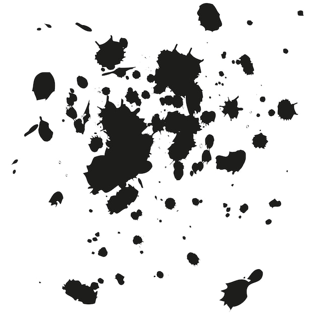 Paint splatter background grunge ink stains distress calligraphy explosion of black ink spray