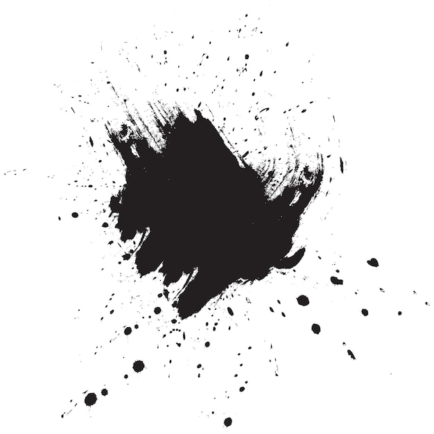 Vector paint splatter drops grunge brush stroke pattern messy splash of ink ink stain watercolor