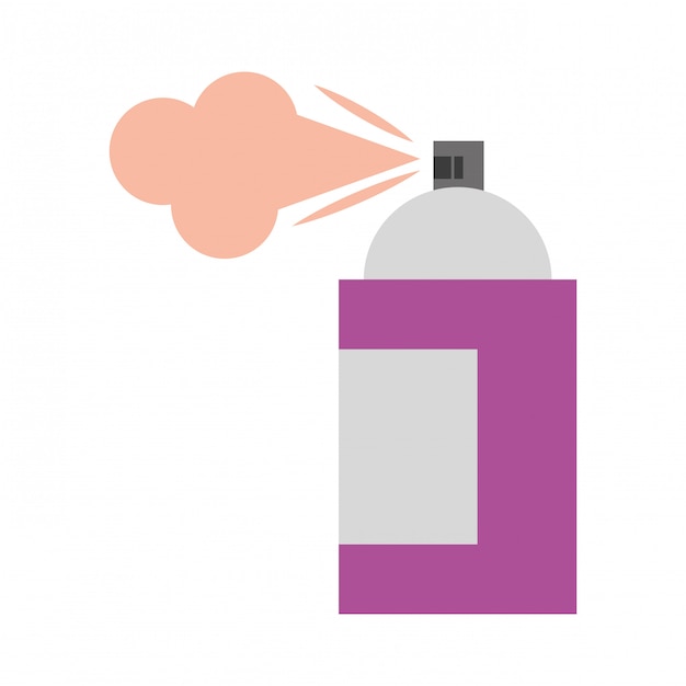 Vector paint spray bottle