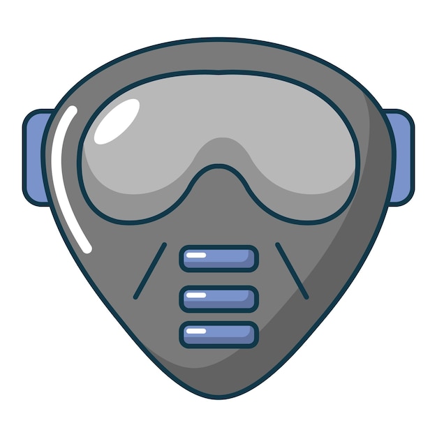 Vector paintball mask icon cartoon illustration of paintball mask vector icon for web