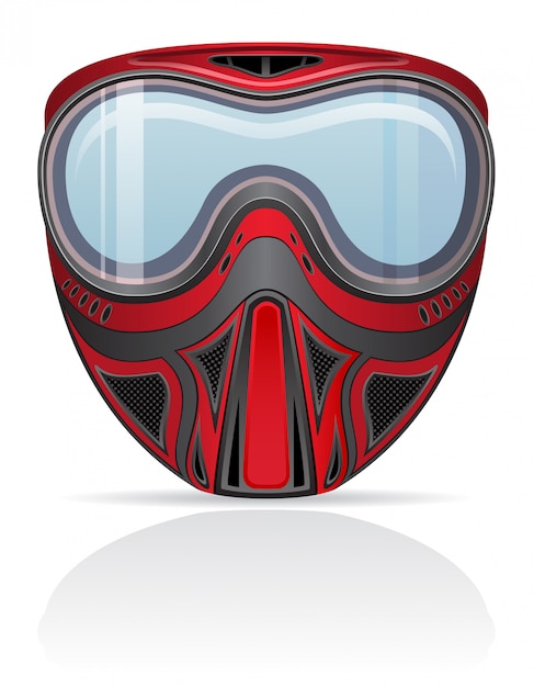 Paintball masker vectorillustratie