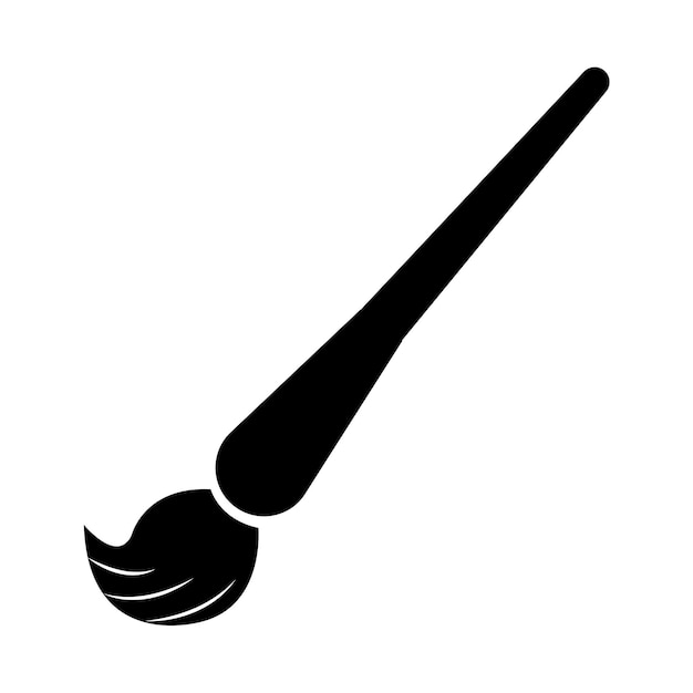 Paintbrush icon logo vector design template