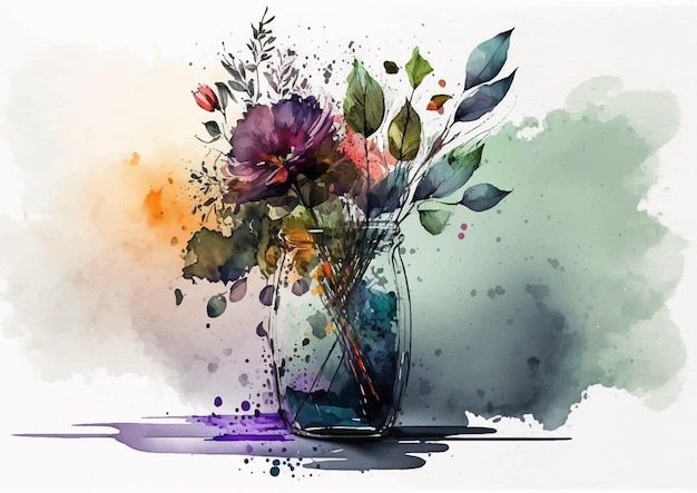Vettore papaveri dipinti fiori ad acquerello per illuminare la tua giornata