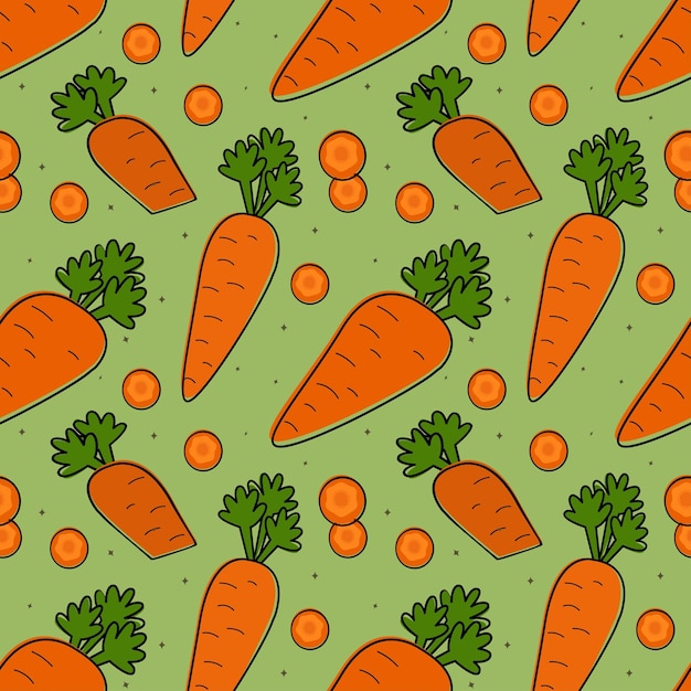 Painted seamless background with carrots abstract repeating pattern For paper cover fabric