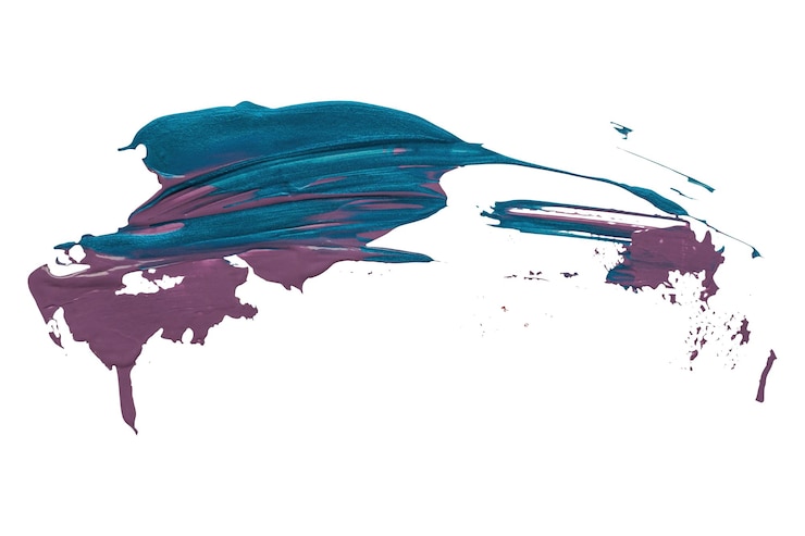 Vector a painting of a bird with purple and blue colors