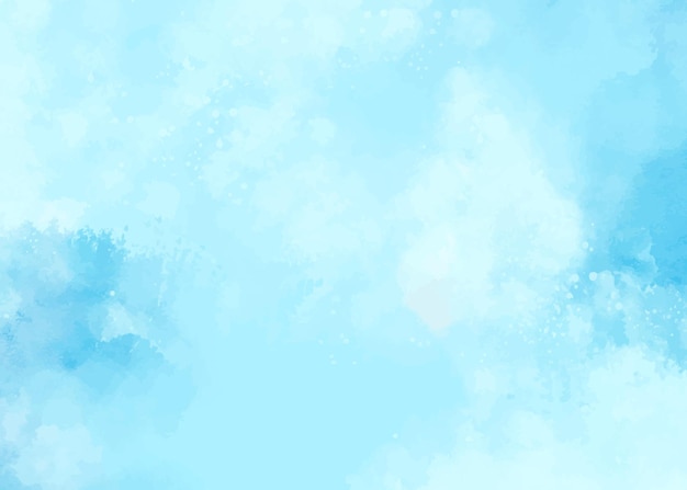 白い雲のある青い空の絵画