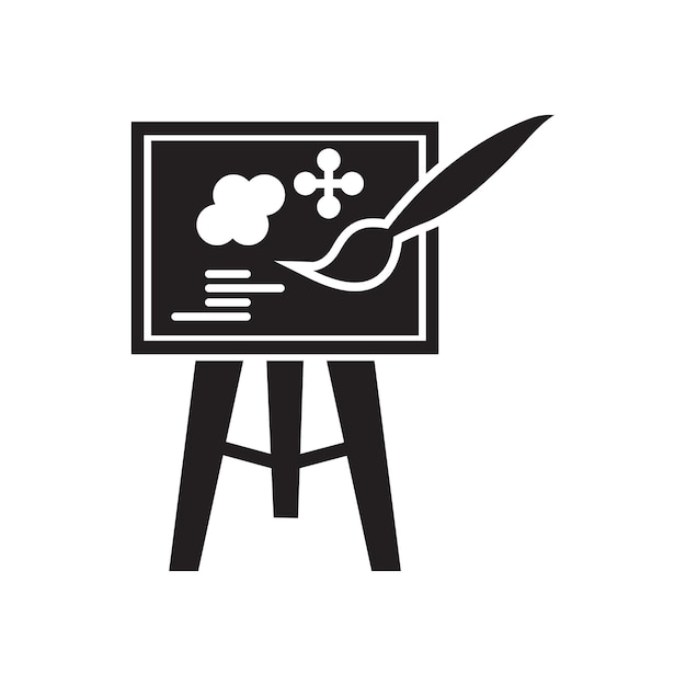 Painting brush drawing icon