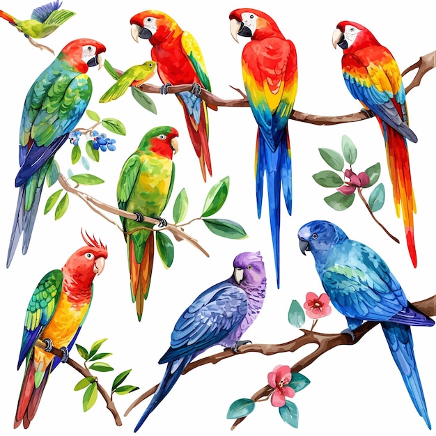 Painting featuring birds