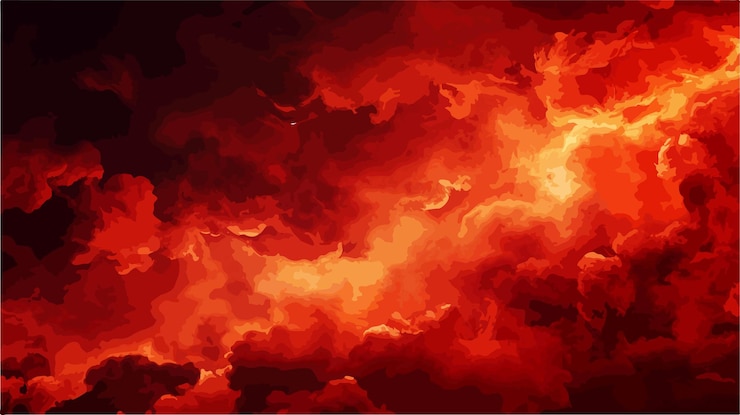 Vector a painting of a fire with the words fire in it