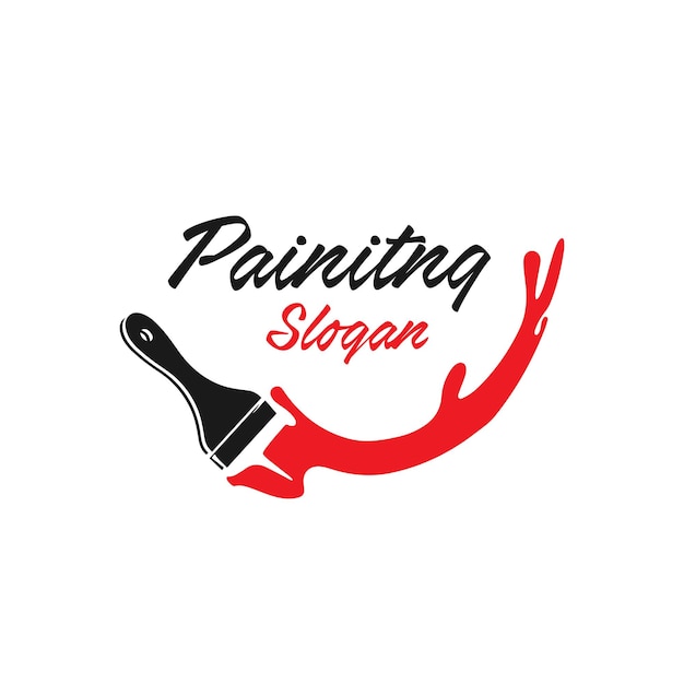 Painting logo template design