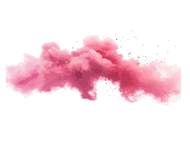 Vector a painting of pink smoke with pink paint