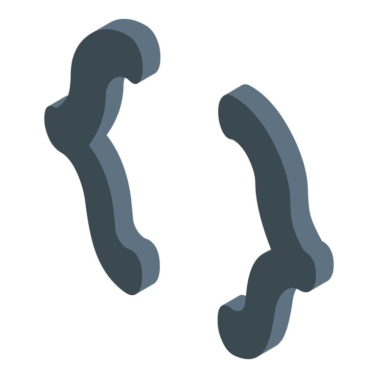 Vector 코딩 언어를 나타내는 프로그래밍 코드 기호의