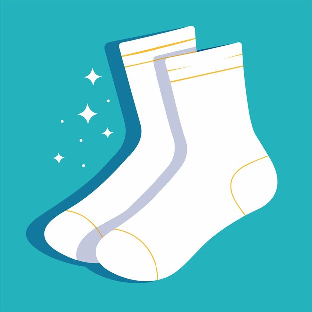 a pair of socks with a blue background with stars and a white star