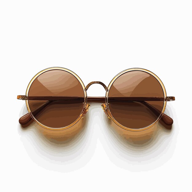 Vector a pair of sunglasses with a pair of brown lenses