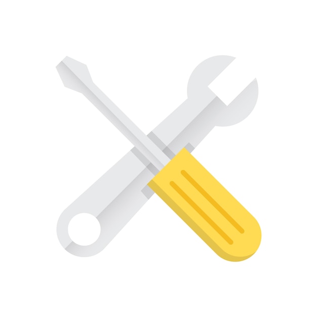 A pair of wrenches with a yellow handle and a yellow handle.