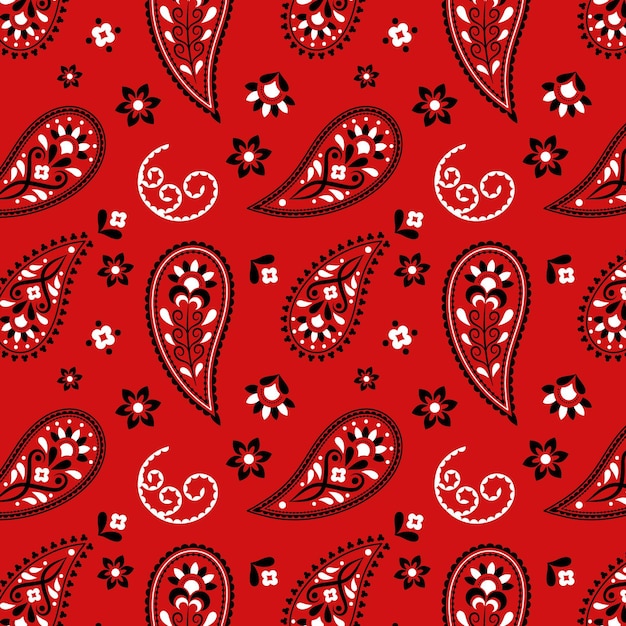 Paisley bandana-patroon