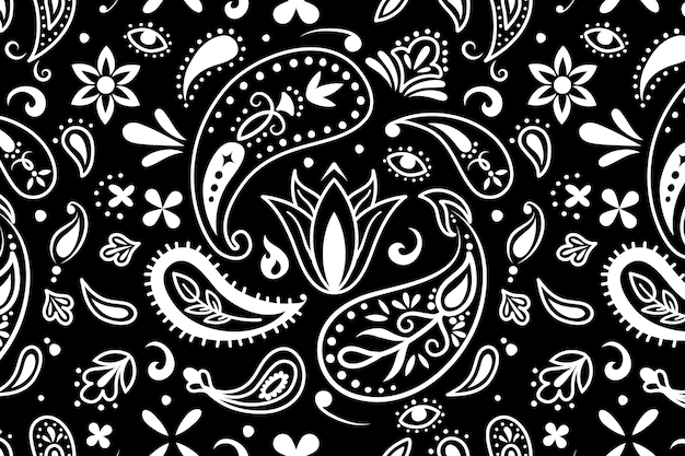 Paisley bandana pattern