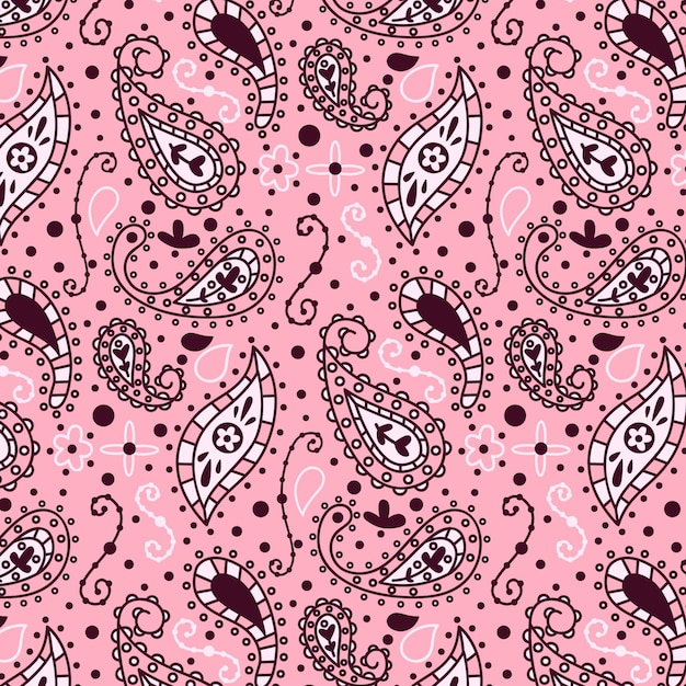 Paisley bandana pattern