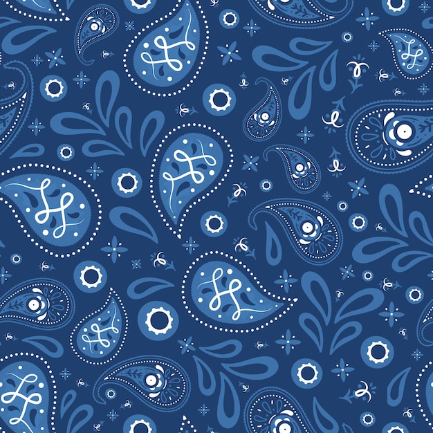 Paisley bandana pattern