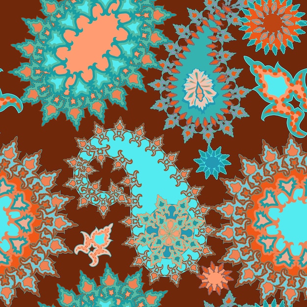 Paisley colorful background