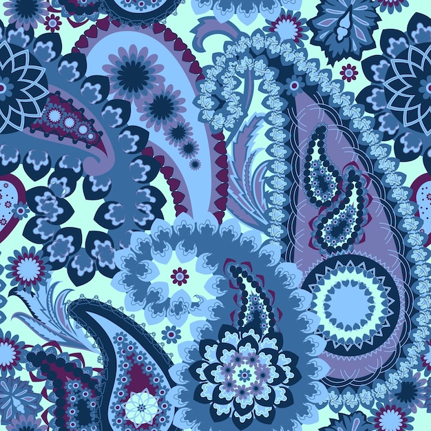 Paisley Colorful Background