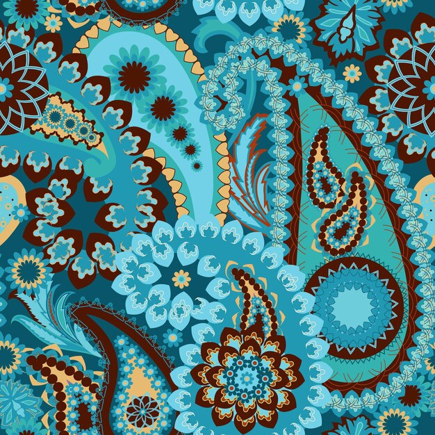 Paisley colorful background