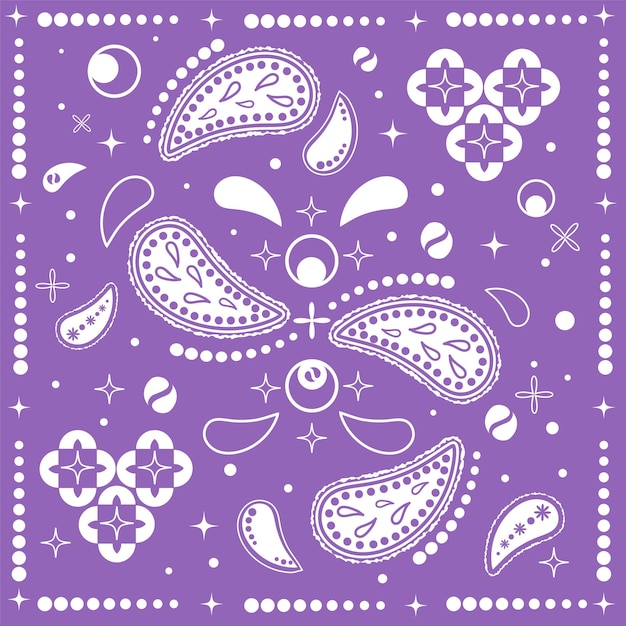 paisley,indian pattern, bandana ornament