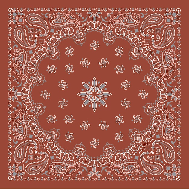 Vector paisley pattern textile wallpaper background