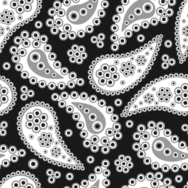 Vector paisley seamless pattern. vector illustration