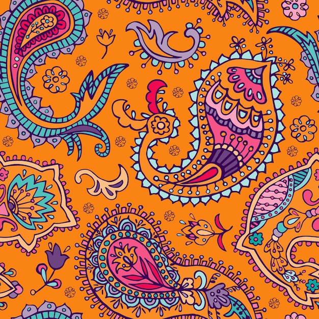 Paisley seamless pattern