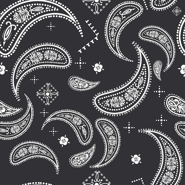 Vector paisley seamless pattern