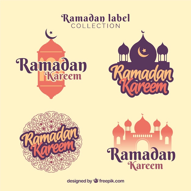 Pak met creatieve ramadan badges