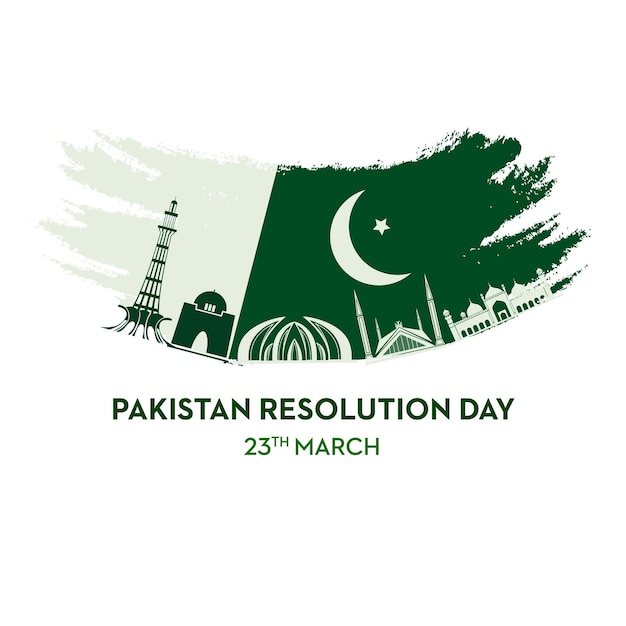 Pakistaanse dag. 23 maart. De dag van Pakistan. Resolutie dag