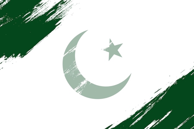 벡터 파키스탄의 날은 음의 공간 영역으로 배경으로 3월 23일 파키스탄 국가의 날을 축하합니다.