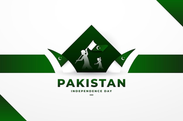 Vector pakistan independence day background design