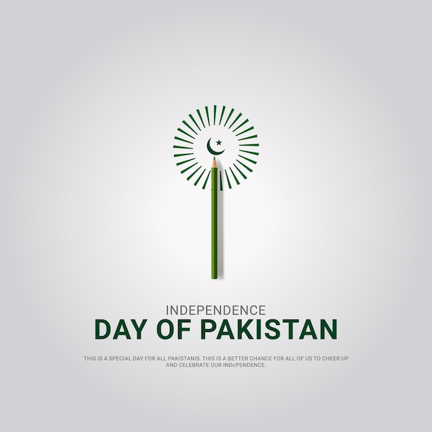 파키스탄 독립 기념일, 배너, 포스터 벡터 아트를 위한 창의적인 디자인