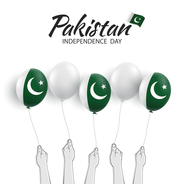 Vector pakistan independence day